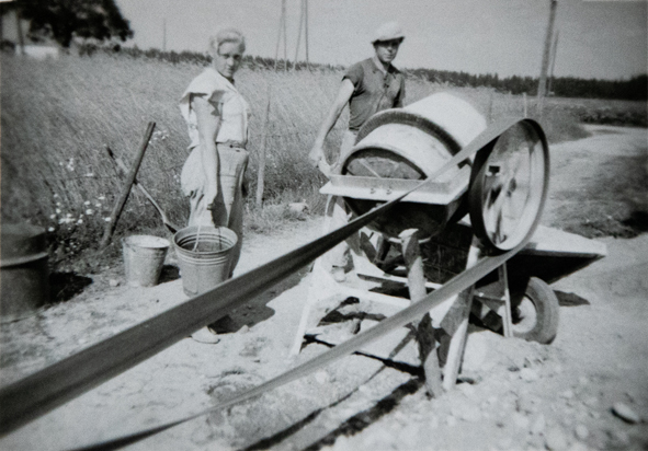 TR40 WP Rintala Heikki ja Ritva betonimylläreinä